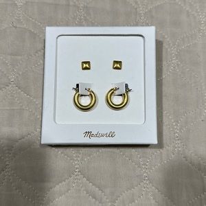 Madewell Gold Studs and Hoops Earring Gift Set
